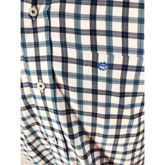Southern Tide Classic Fit Plaid Oxford Shirt - Picture 3 of 8